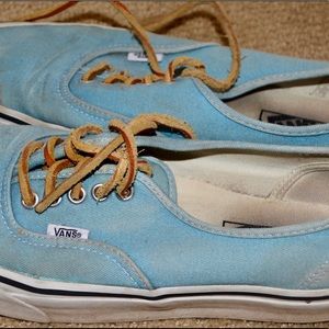 Light Blue Canvas Vans